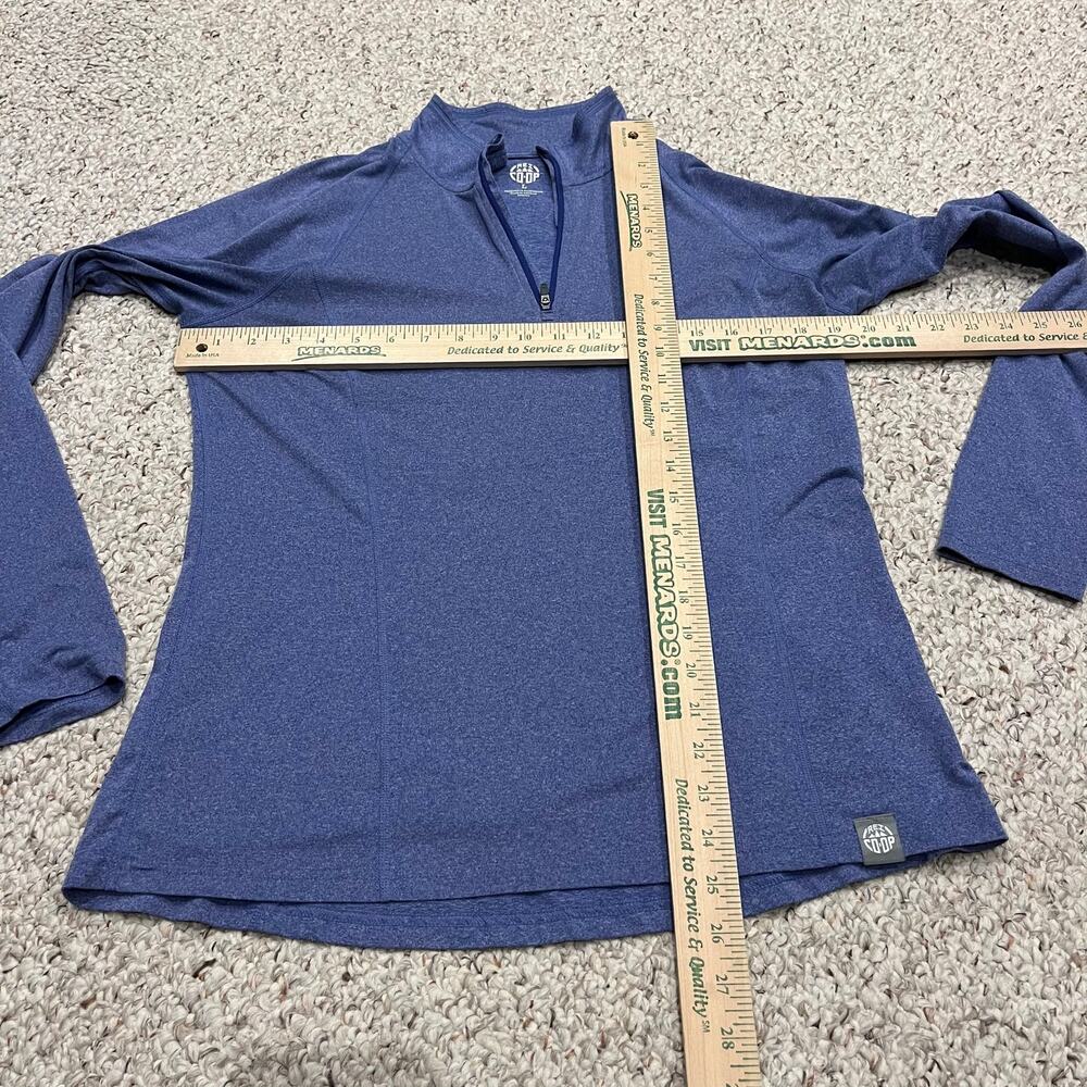 REI Co-op Quarter Zip Pullover L Blue Hiking Trail Active Gorpcore Baselayer - Picture 4 of 6